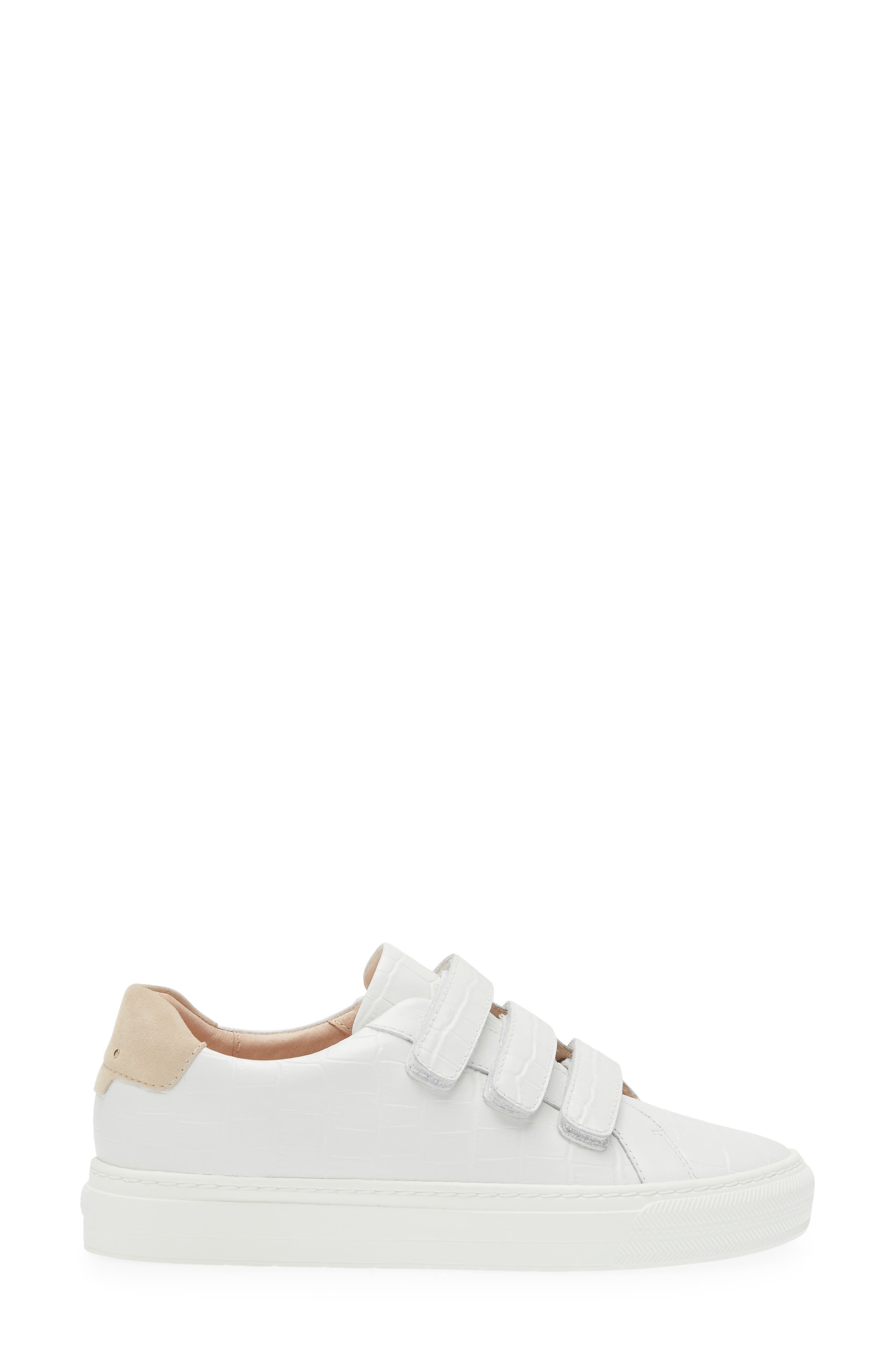 Archer Platform Sneaker, Alternate, color, WHITE CROC