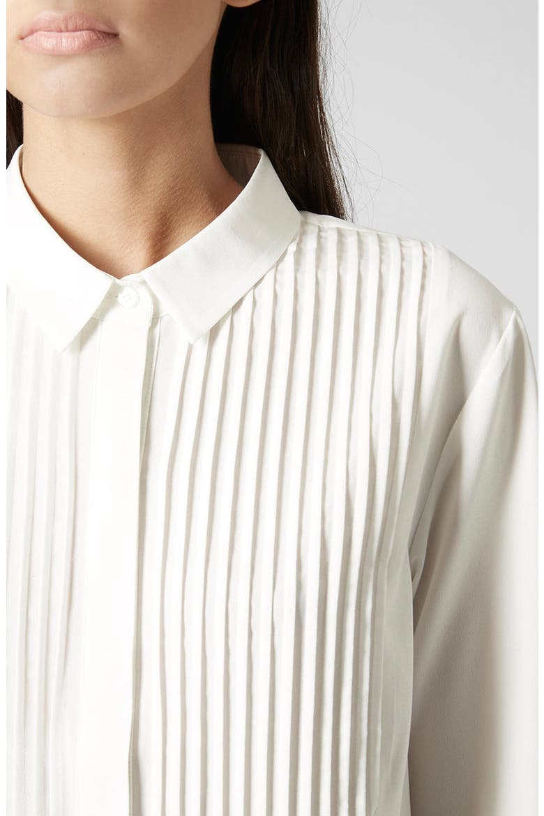 Pleated Yoke Shirt, Alternate, color, CREAM