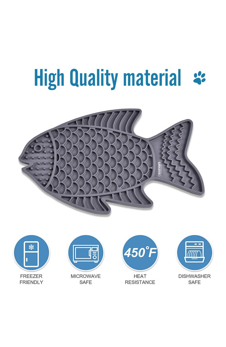 GOOPAWS Licking Mat 2Pack, Slow Feeder Pads For Dogs & Cats, Alternate, color, Multicolored