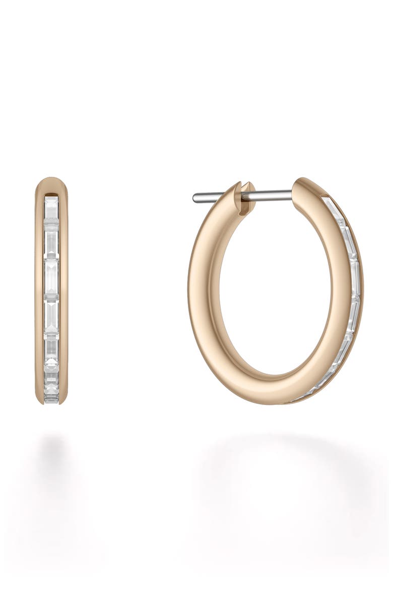 Miri Diamond Hoop Earrings, Main, color, YELLOW GOLD