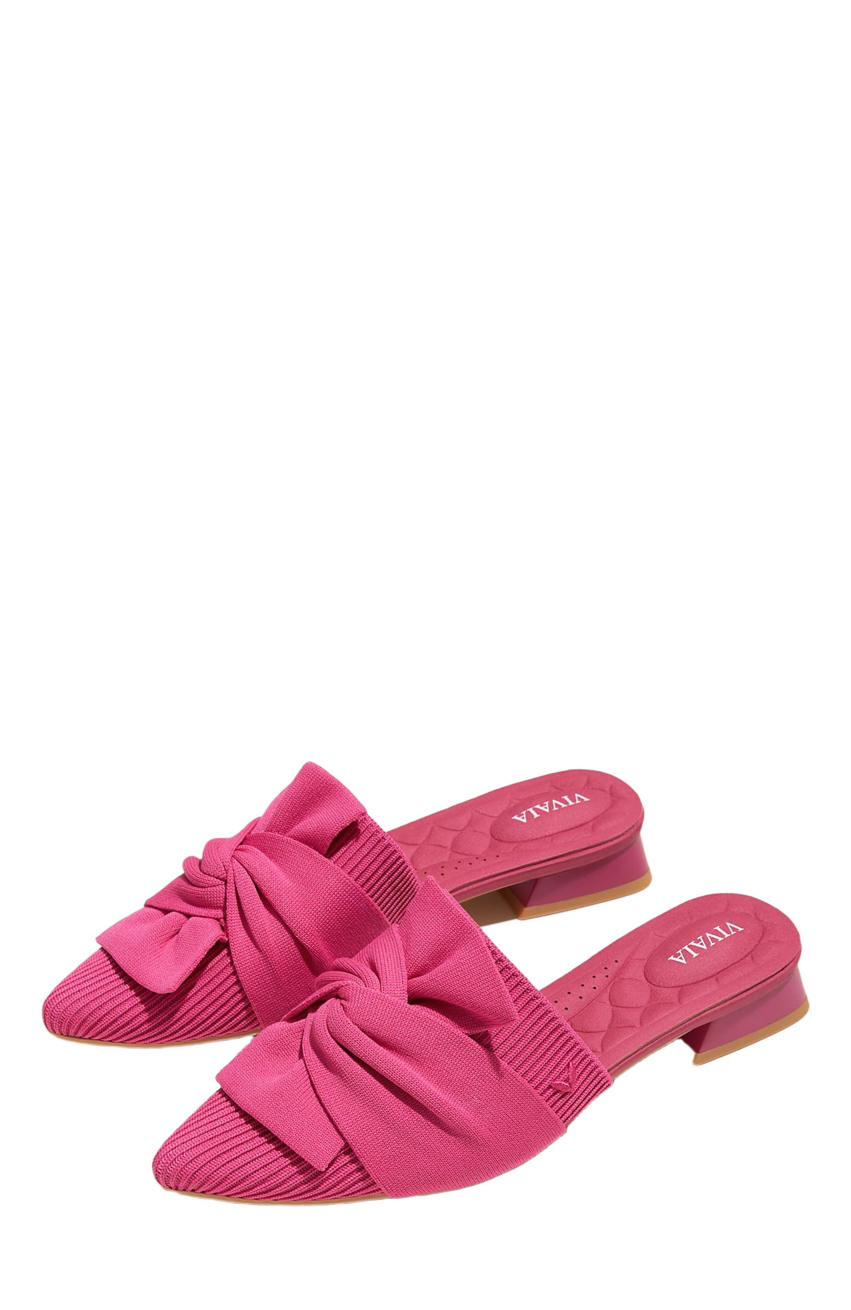 VIVAIA Pointed-Toe Knot Sandals, Alternate, color, Pitaya