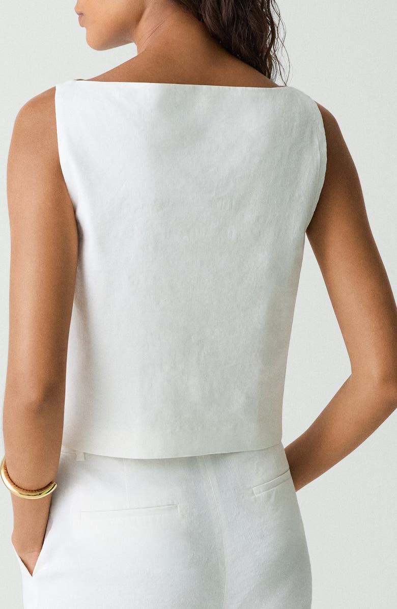 Theory Boat Neck Sleeveless Shell, Alternate, color, White