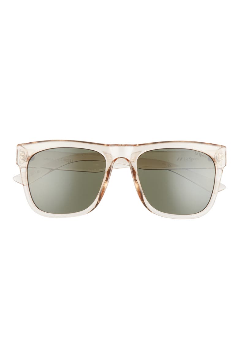 Impala 55mm Rectangle Sunglasses, Main, color, SAND / GREEN MONO