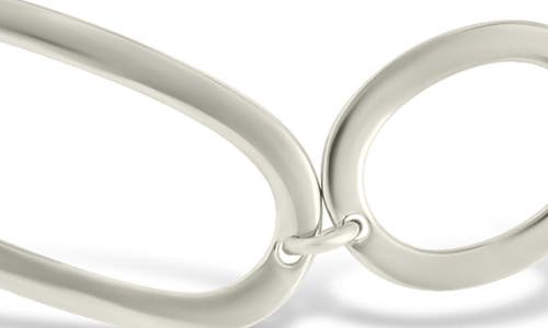 Sterling Forever Holly Interlinked Halos Chain Necklace In Brown