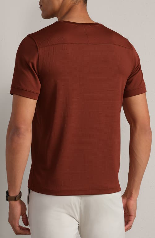 Rhone Waffle Tech Crew T-shirt In Red