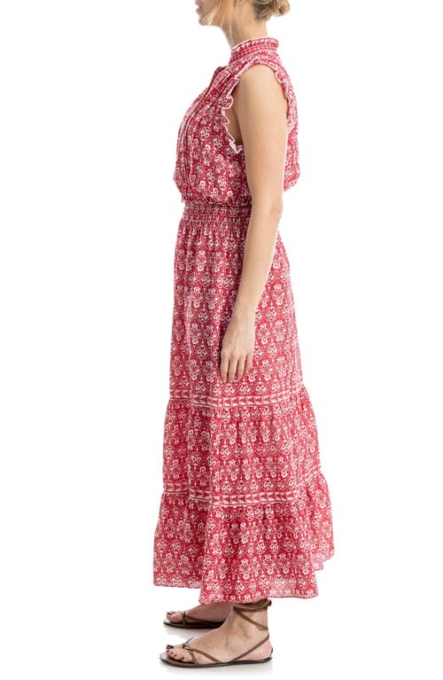 Max Studio Floral Maxi Dress In Pink