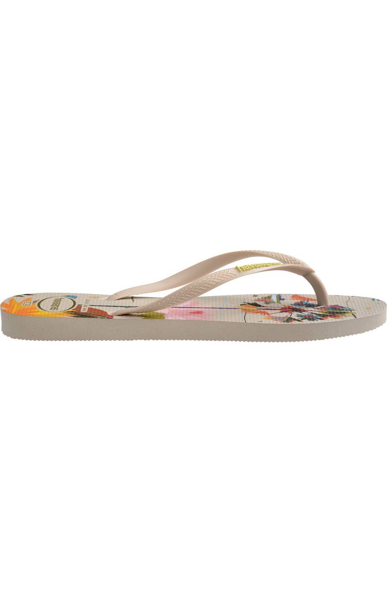 Havaianas Slim Summer Bliss Flip Flop, Alternate, color, Beige