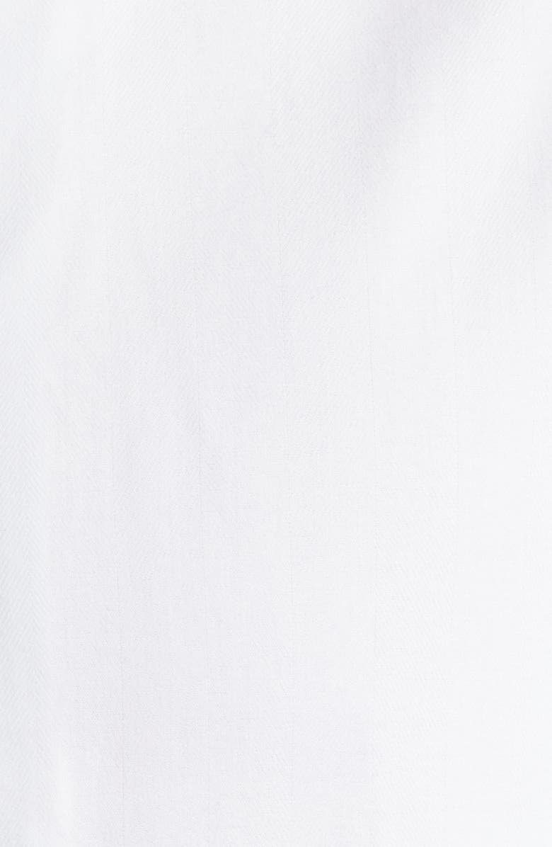 Emanuel Berg Modern Fit Flannel Dress Shirt, Alternate, color, White