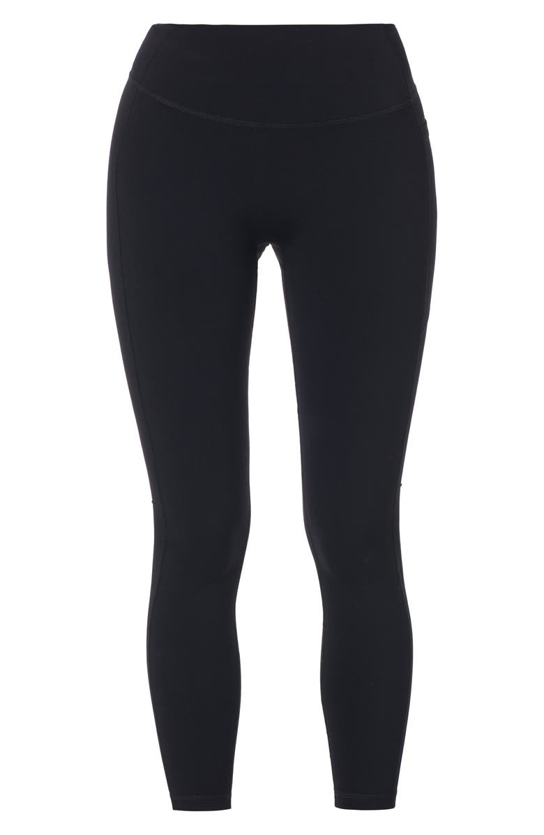 Sweaty Betty Ribbed Pocket Leggings, Alternate, color, Black