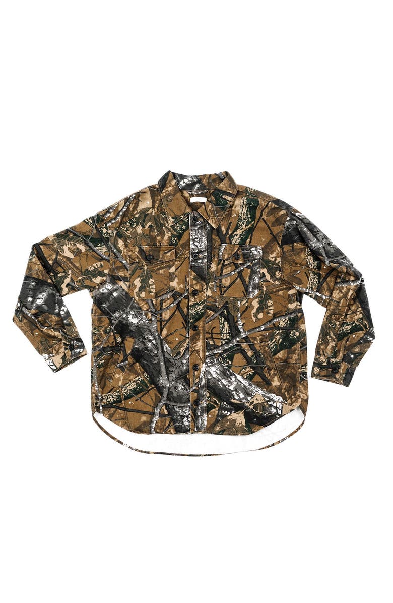ARIKO Bucky Camo Split Hem Shirt Jacket, Main, color, Real-Tree-Camouflage