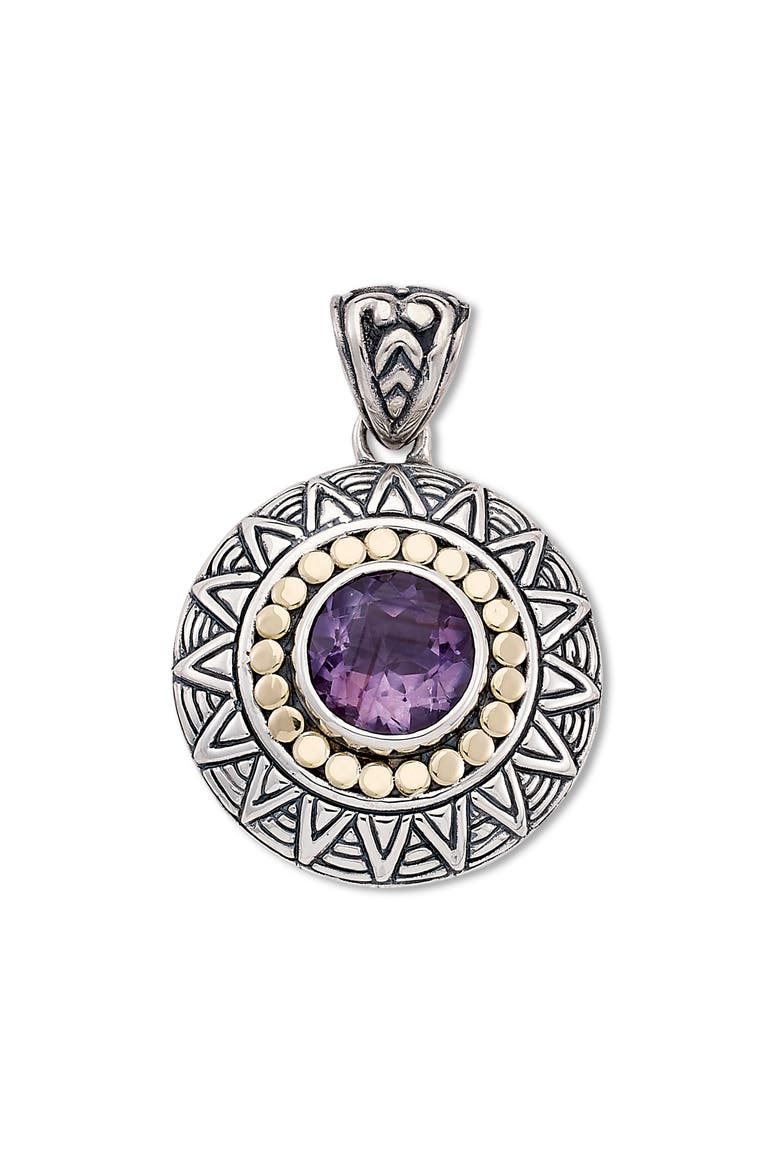 Sterling Silver Pendant, Main, color, PURPLE