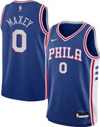 Nike Youth Nike Tyrese Maxey Royal Philadelphia 76ers Swingman Jersey - Icon Edition