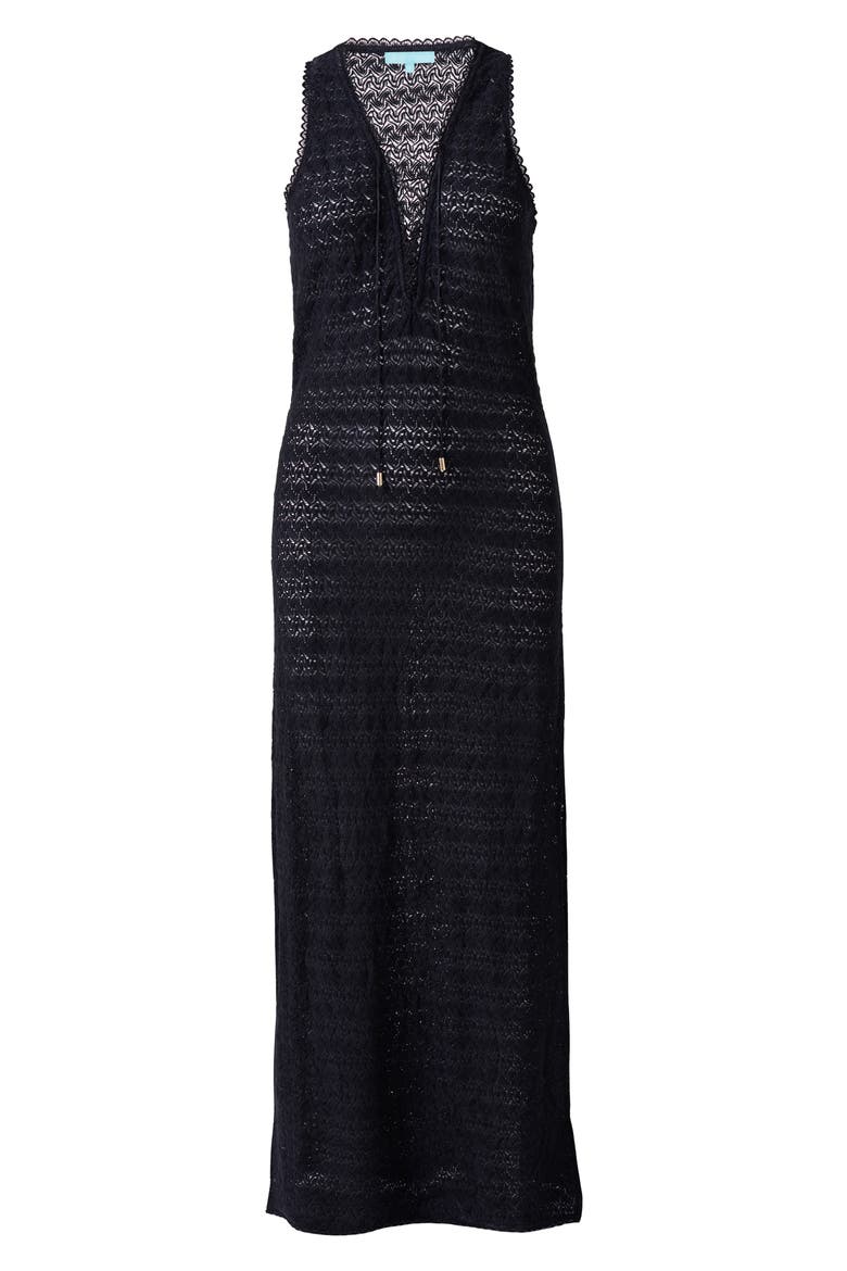 Maddie Cover-Up Maxi Dress, Alternate, color, BLACK