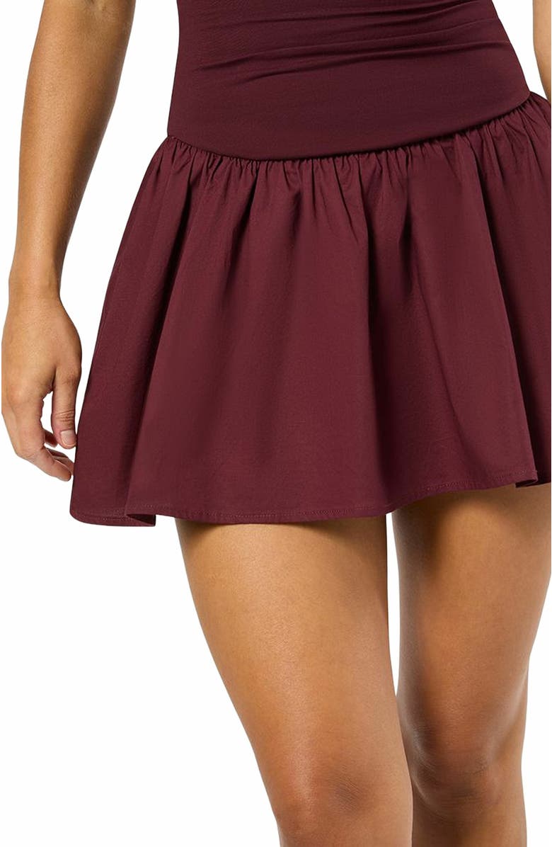 WeWoreWhat Mockneck Dress, Alternate, color, Eggplant