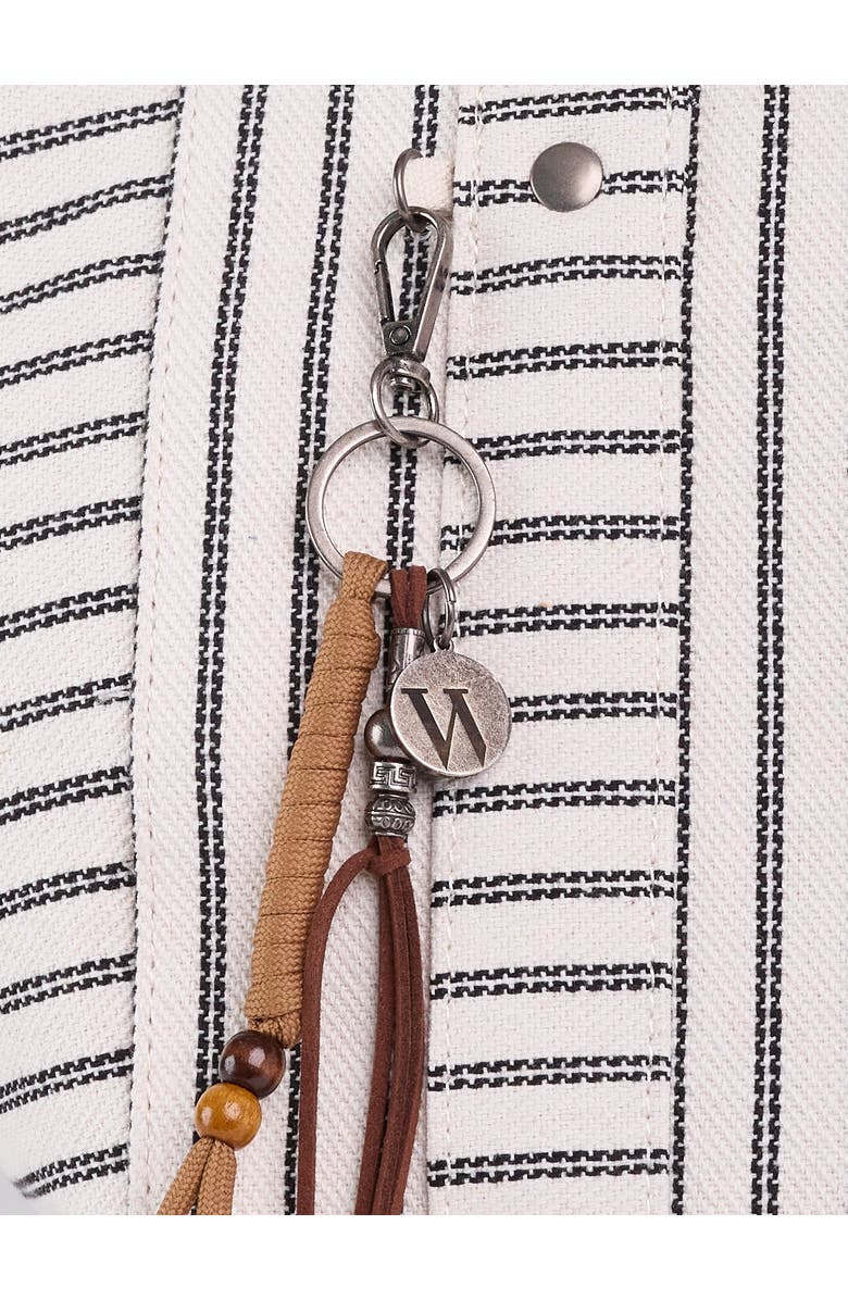 WILT Clothing Byron Medium Beach Tote, Alternate, color, Bone Black Stripe