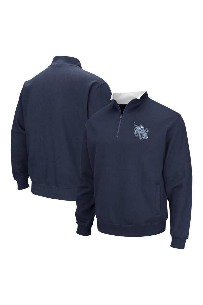 Men's Colosseum Navy Colorado School of Mines Orediggers Tortugas Quarter-Zip Top, Main, color, Navy
