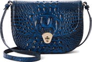 Brahmin Portia Croc Embossed Leather Crossbody Bag