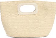 Collection XIIX Raffia Basket Tote Bag