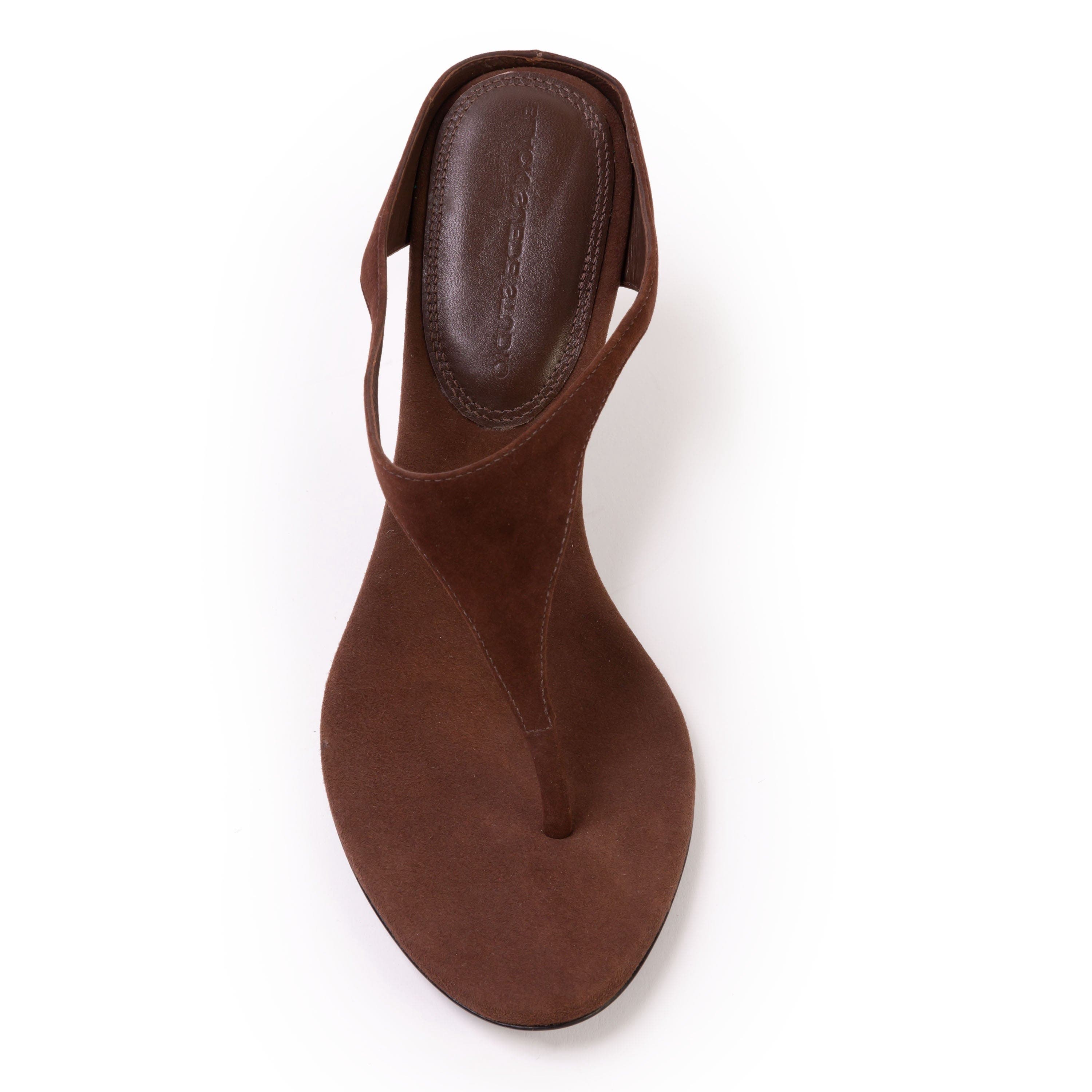 BLACK SUEDE STUDIO Laurel 65 Suede Mule, Alternate, color, Brownie Suede