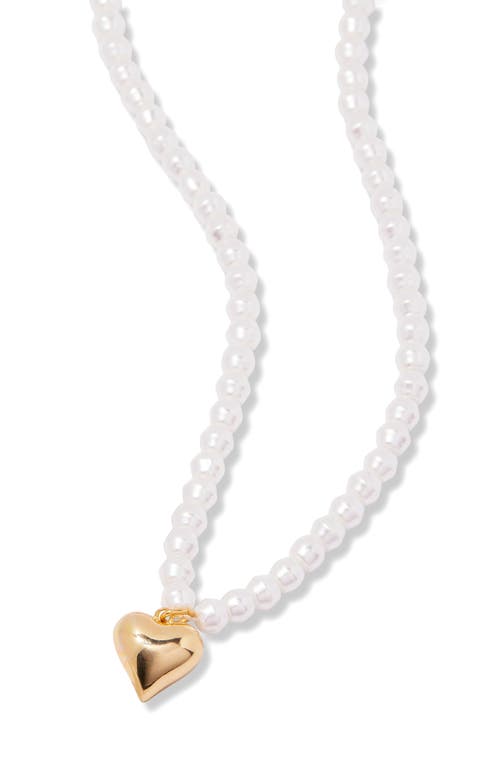 Brook & York Brook And York Ruby Heart Pendant Necklace In Gold
