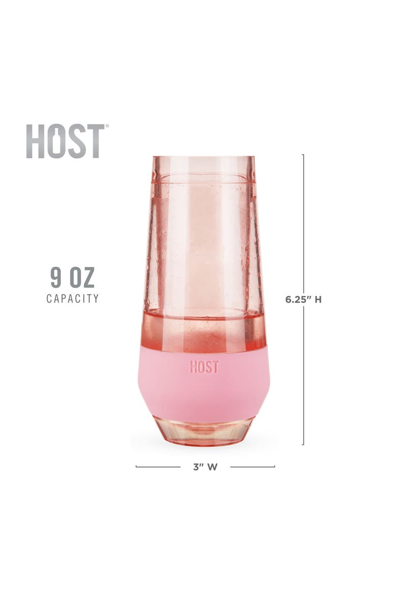 HOST Champagne FREEZE Cooling Cup Set of 2, Alternate, color, Tinted Blush