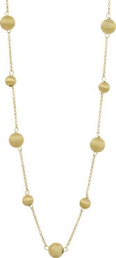 SAVVY CIE JEWELS Satinato Station Necklace