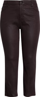 Liverpool Los Angeles Kennedy Coated High Waist Ankle Straight Leg Pants