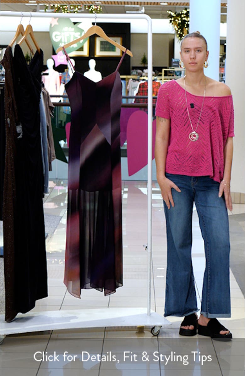 Honey Sheer Maxi Cocktail Dress, sales video thumbnail