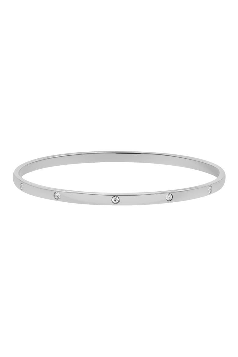 CZ Bangle Bracelet, Main, color, SILVER