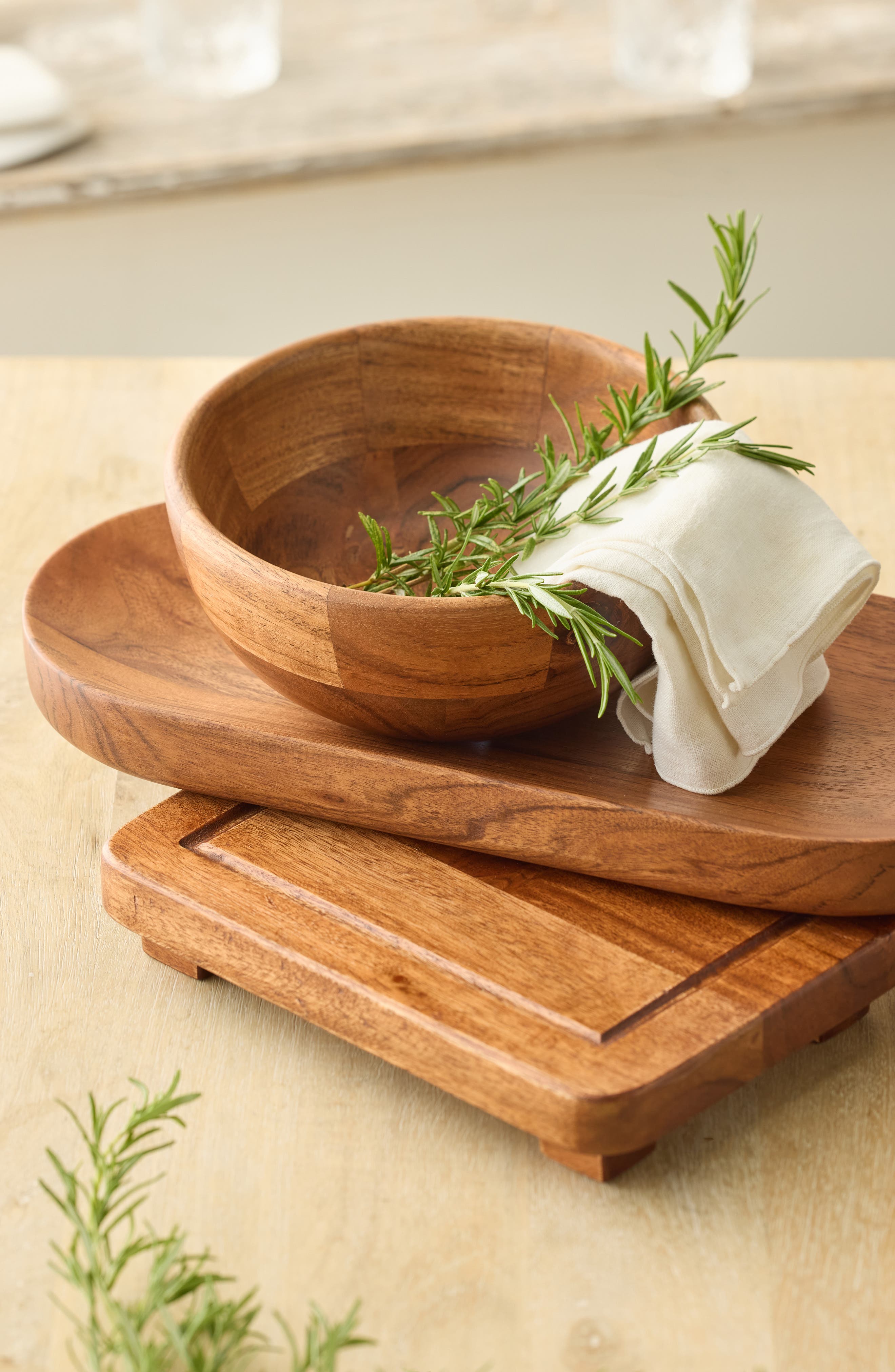 Nordstrom Acacia Wood Round Serving Bowl | Nordstrom