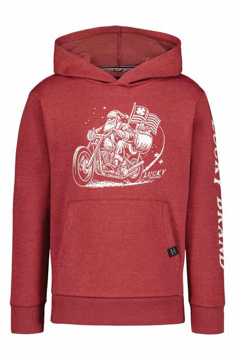 Kids' Bike Santa Graphic Hoodie