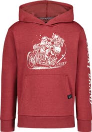 Lucky Brand Kids' Bike Santa Graphic Hoodie