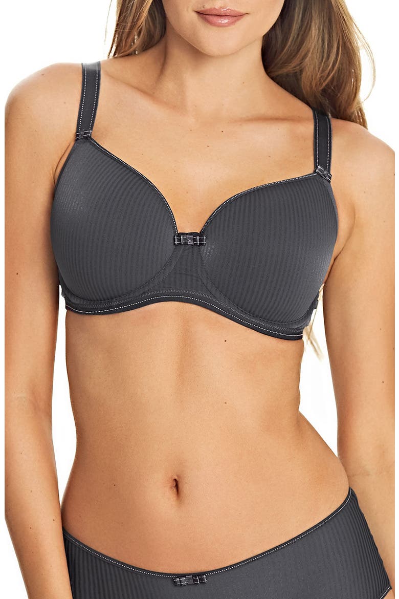 Idol Underwire Balconette Bra, Main, color, GRAPHITE