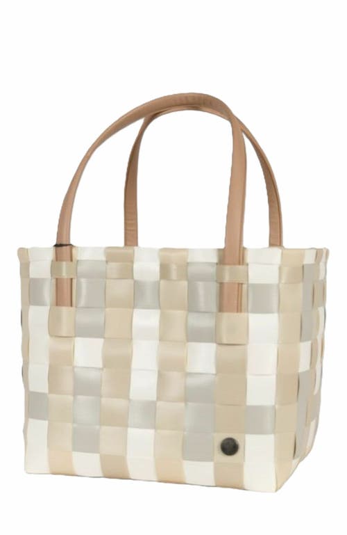 Handed By Color Block Recycled Tote Bag in Ecru White Mix at Nordstrom, Size Medium