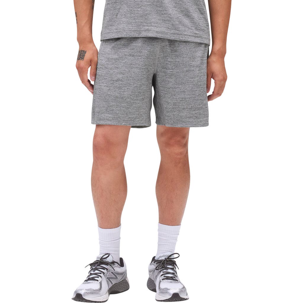 Reigning Champ Solotex® Mesh Tiebreak 7-inch Shorts In Heather Grey