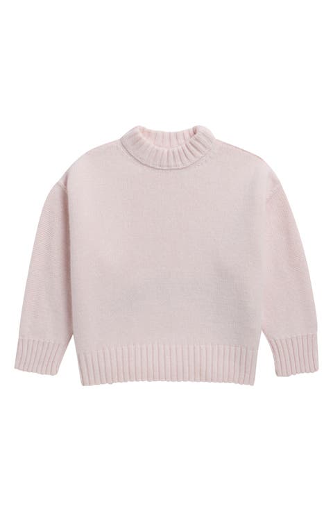 Kids' Curved Logo Knit Sweater