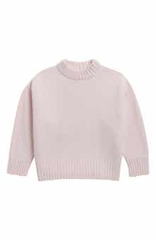 Kids' Curved Logo Knit Sweater