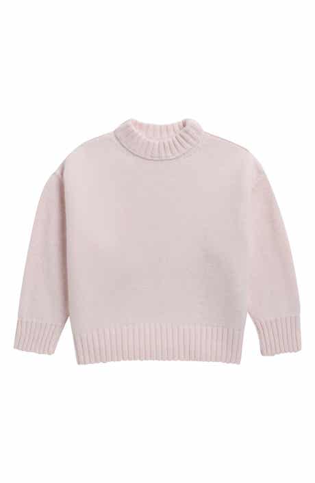 Kids' Curved Logo Knit Sweater