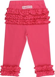 RuffleButts Baby Girls Ruffle Leggings with Signature Rear Ruffles