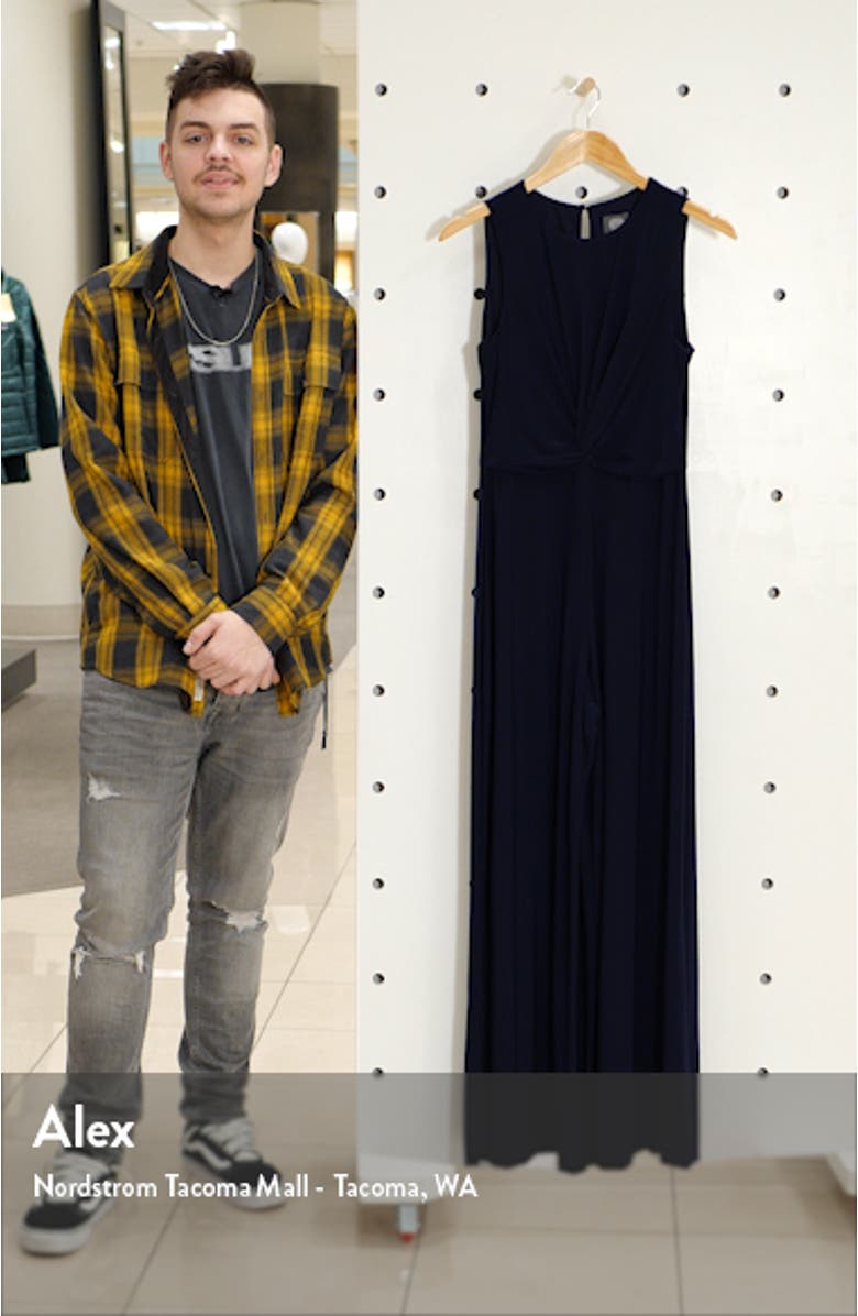 Twist Front Knit Jumpsuit, sales video thumbnail
