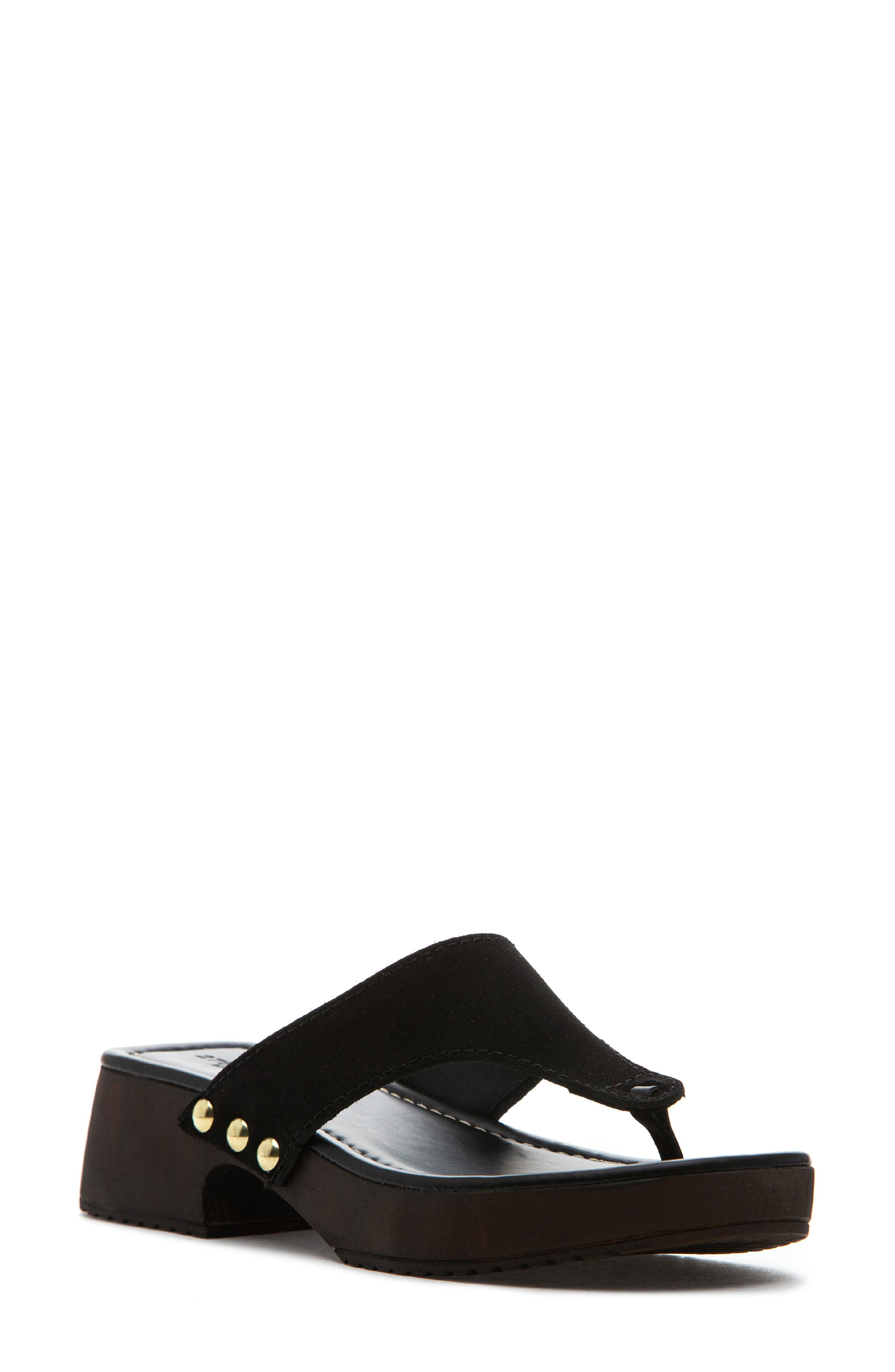 275 Central Posey Platform Flip Flop, Main, color, Black