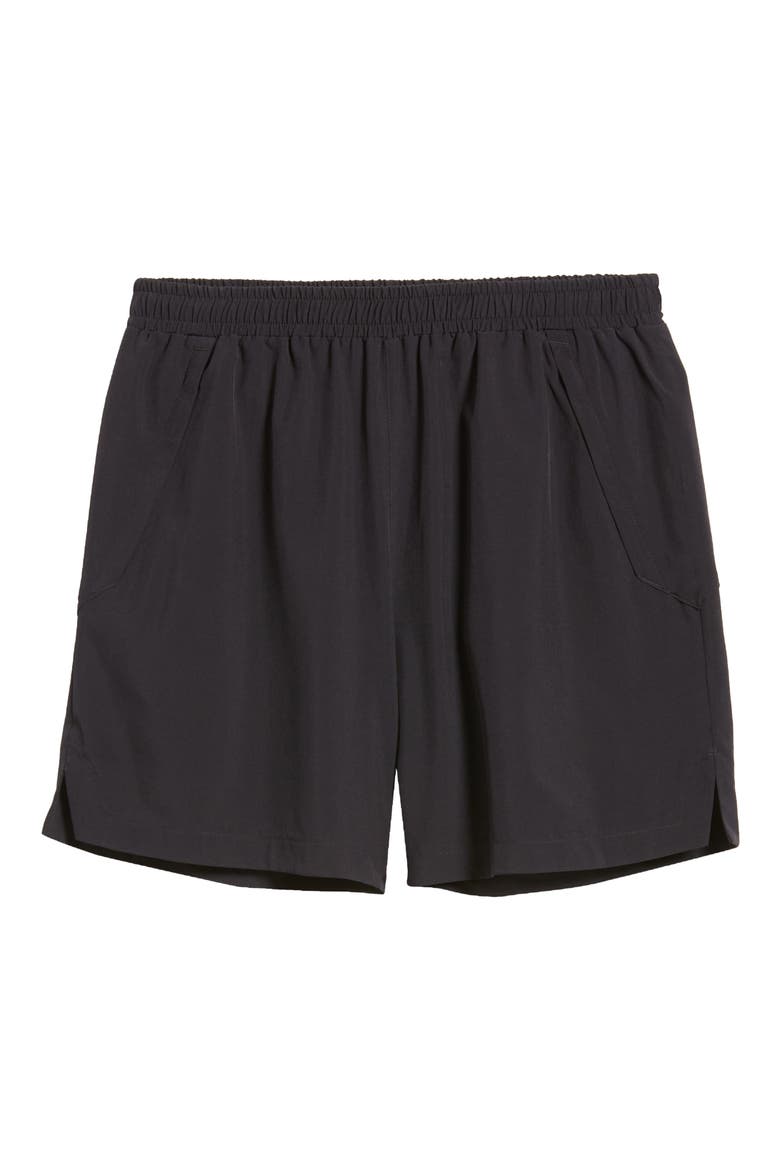 Racquet 6-Inch Athletic Shorts, Alternate, color, BLACK