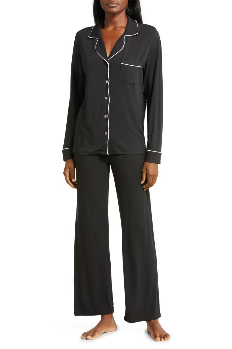 Women's Lenon Pajamas, Main, color, BLACK