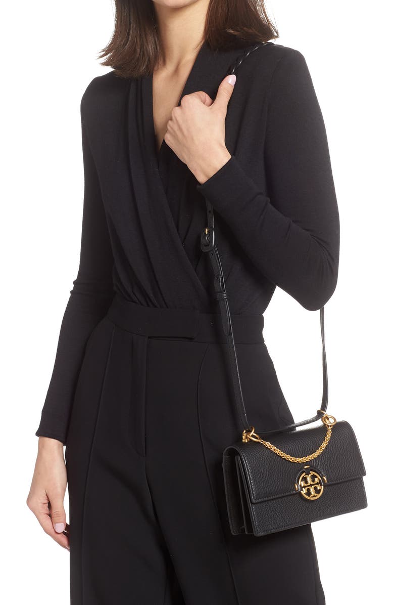 Tory Burch Miller Mini Leather Crossbody Bag, Alternate, color,