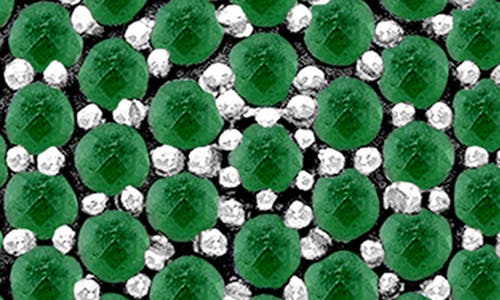 Samuel B. Pavé Emerald Flower Pendant Necklace In Green