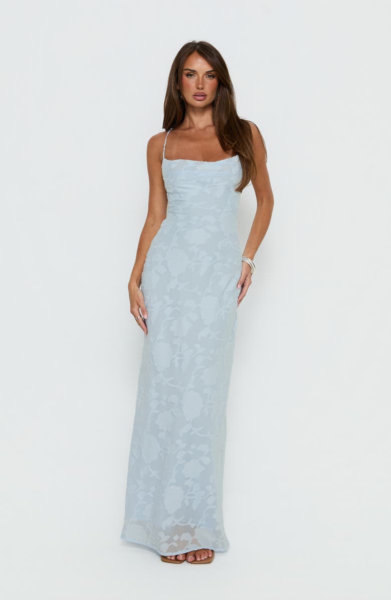 Princess Polly Celena Floral Burnout Gown, Alternate, color, 