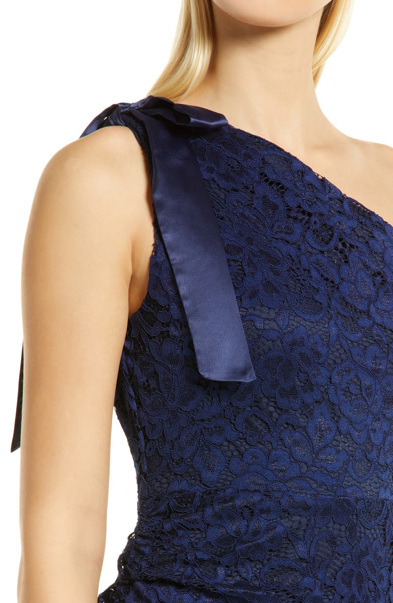 Sam Edelman One-Shoulder Lace Sheath Dress, Alternate, color,