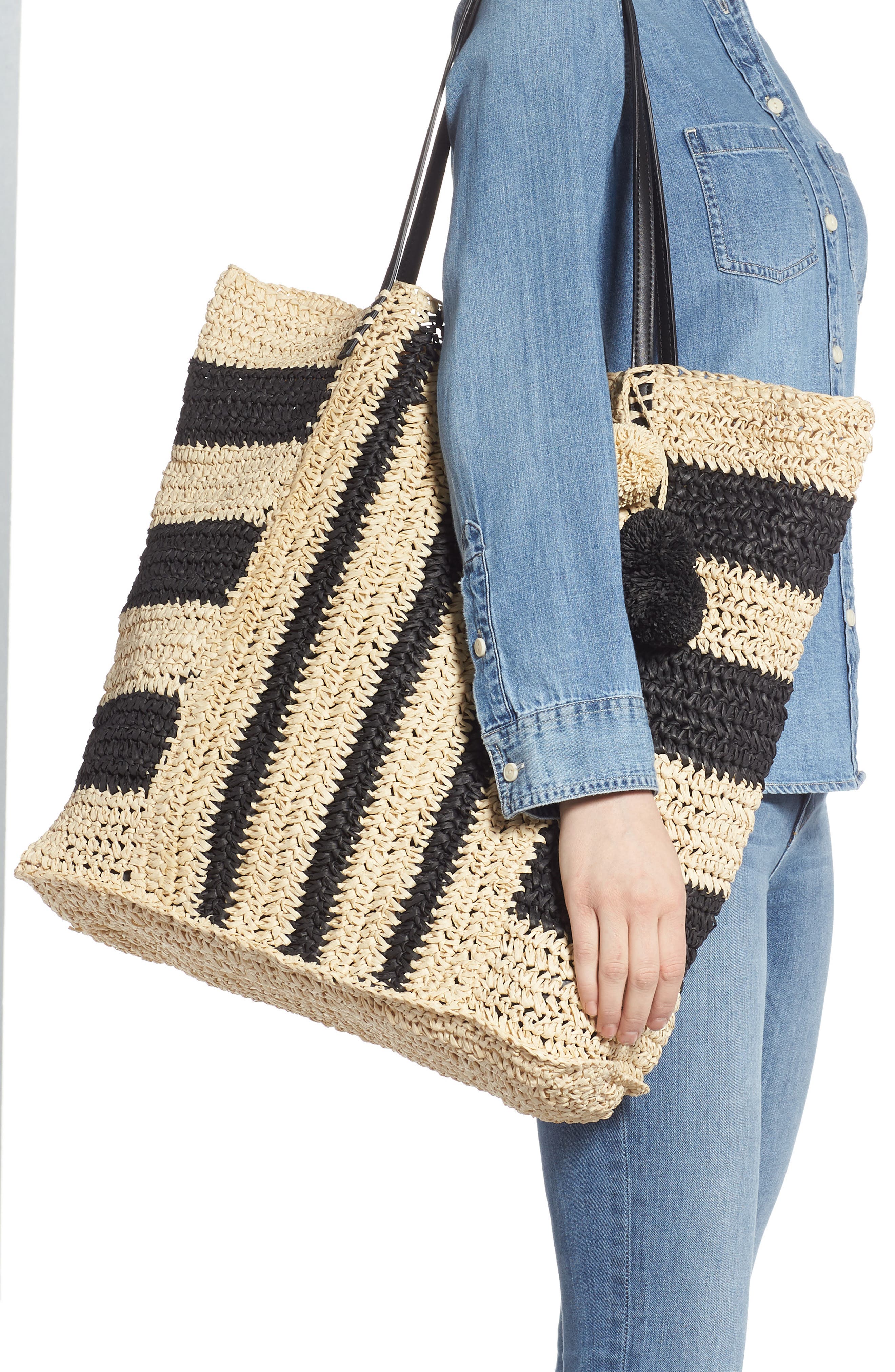 LSPACE L Space Sophia Straw Tote, Alternate, color, 