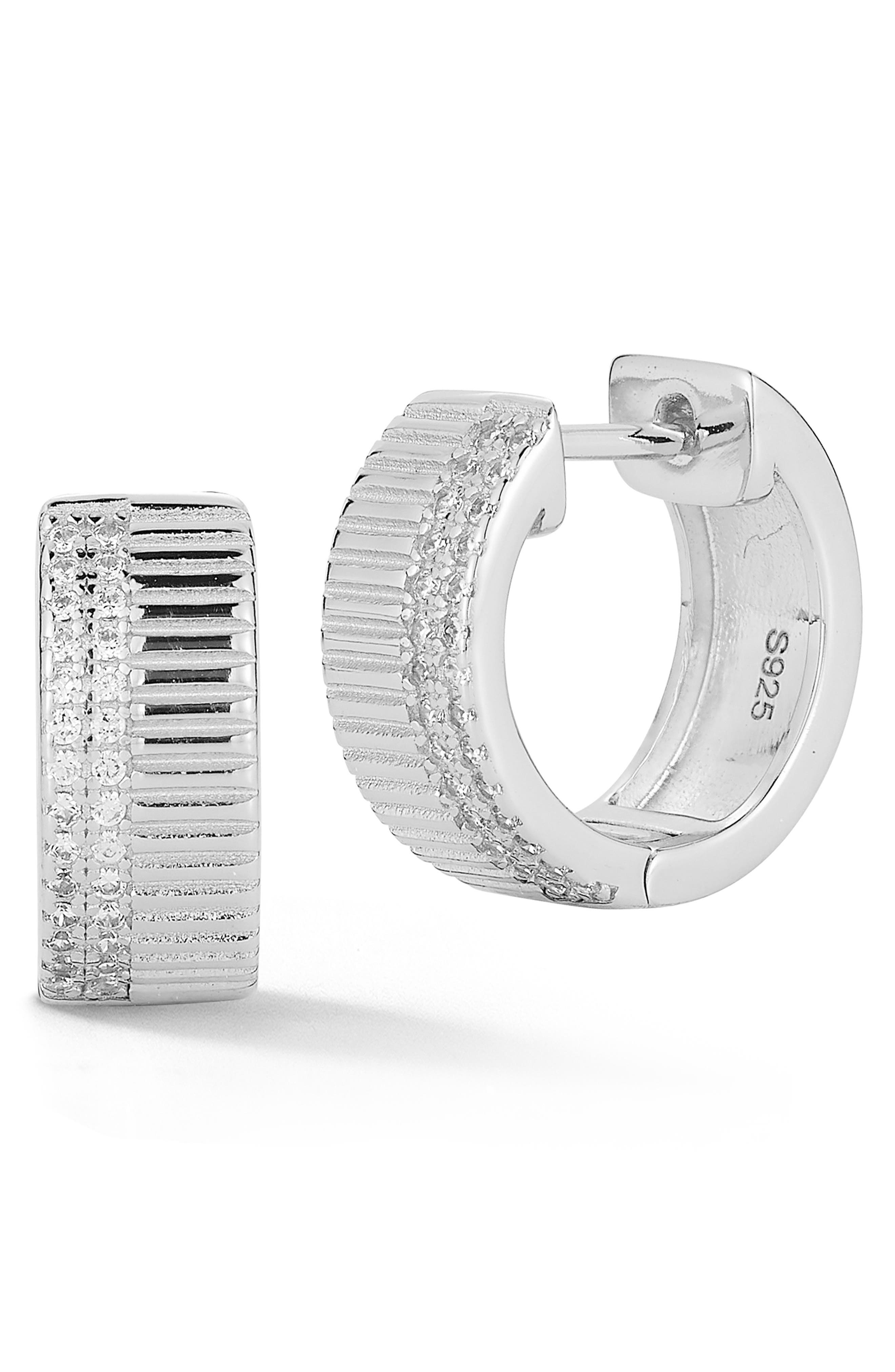 GLAZE JEWELRY Small Cubic Zirconia Hoop Earrings