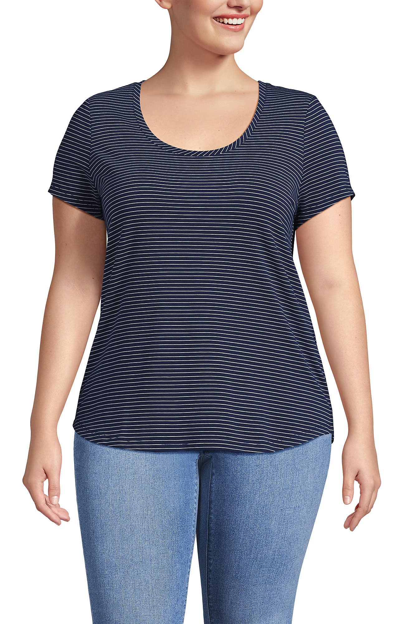 Deep Sea Navy Thin Stripe